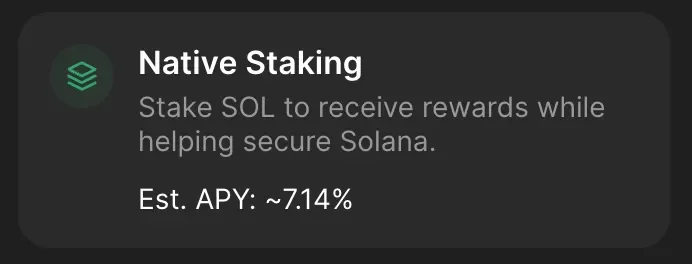 Phantom Native Staking