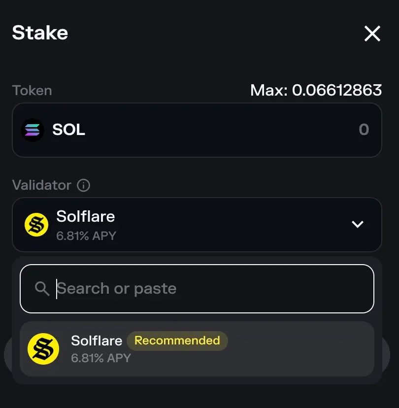 SolFlare Interface